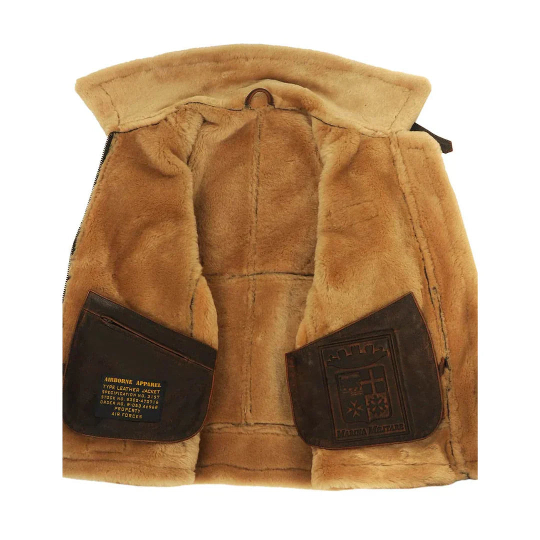 ANDREI I FLEECE-LINED LEATHER JACKET