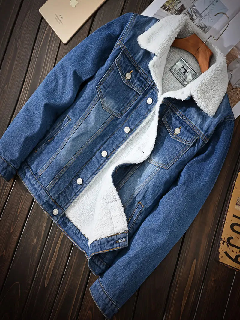 Fleece Polyester Cotton Long Sleeve Jacket