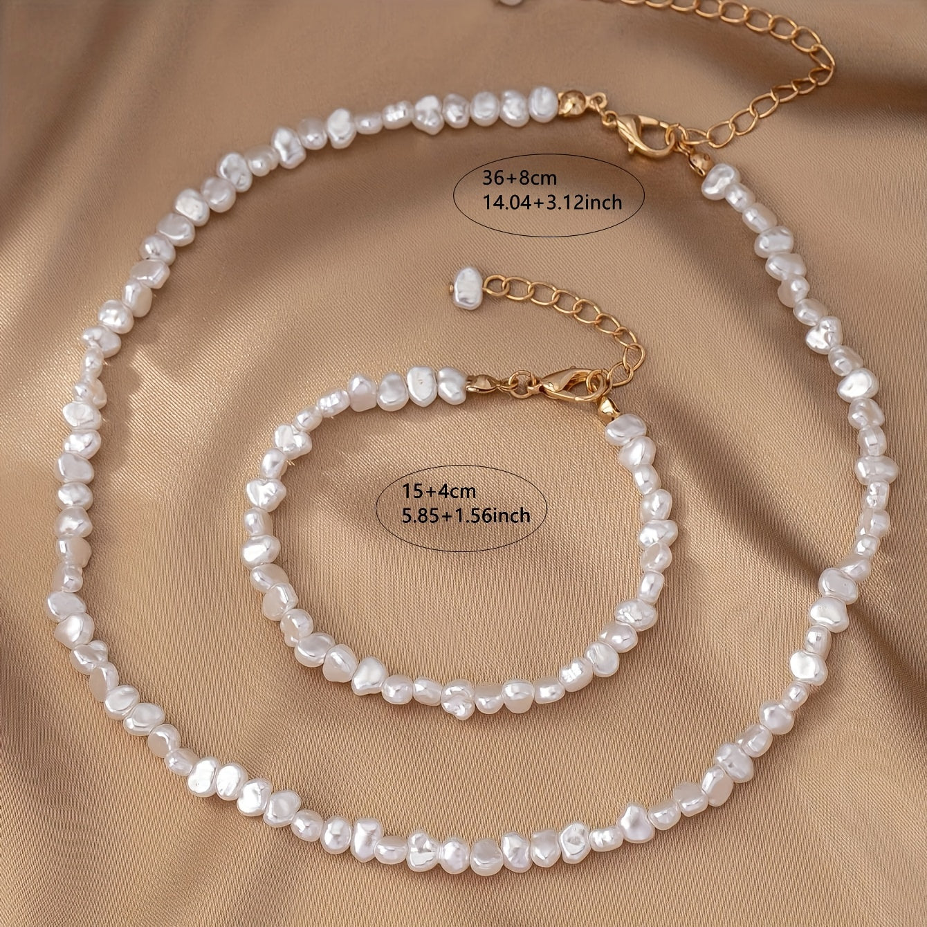 Vintage Necklace with Pearl-inspired
