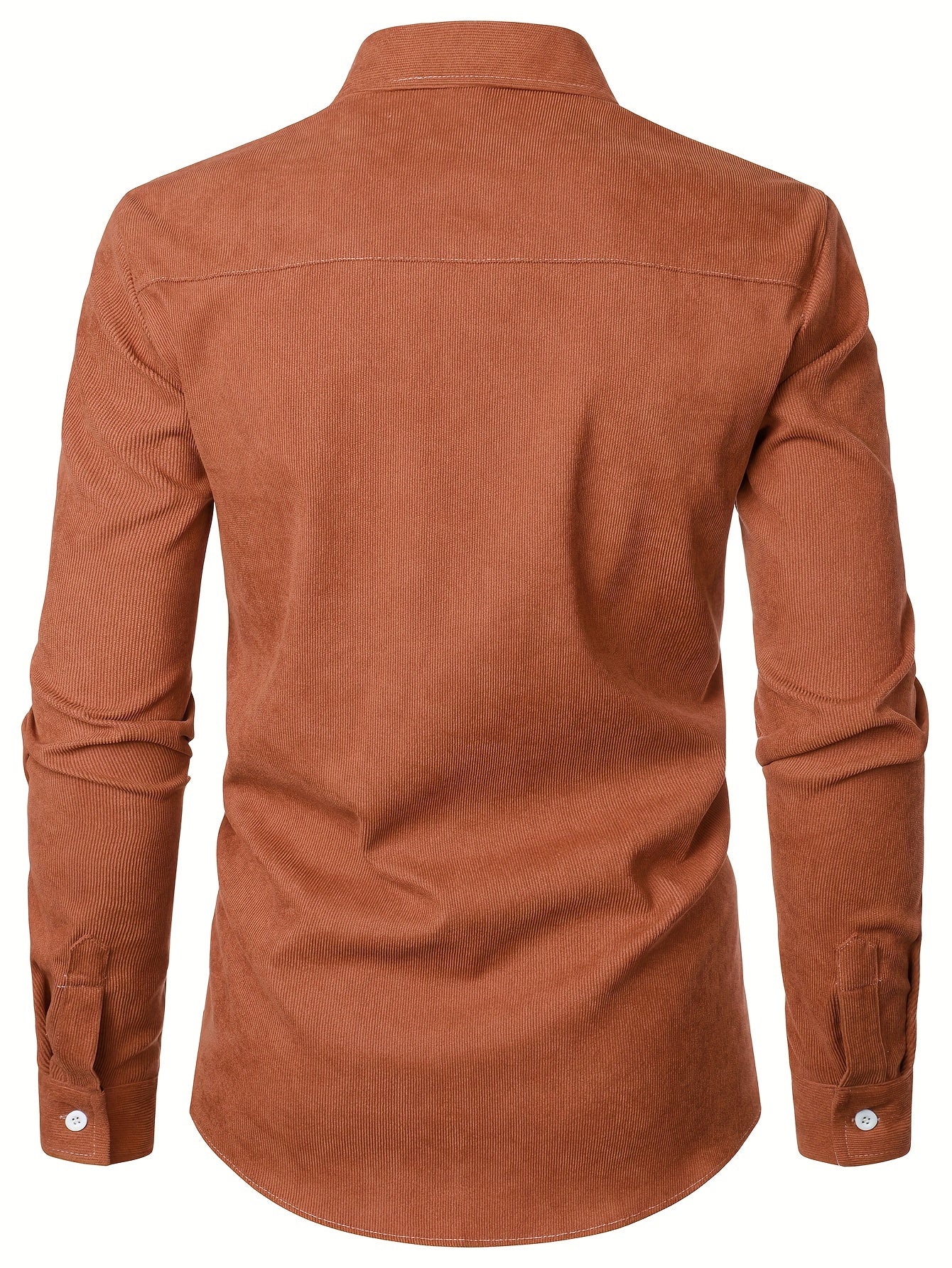 Men's Lapel Shirt, Casual Button Up Long Sleeve Shirt For Summer Fall Business