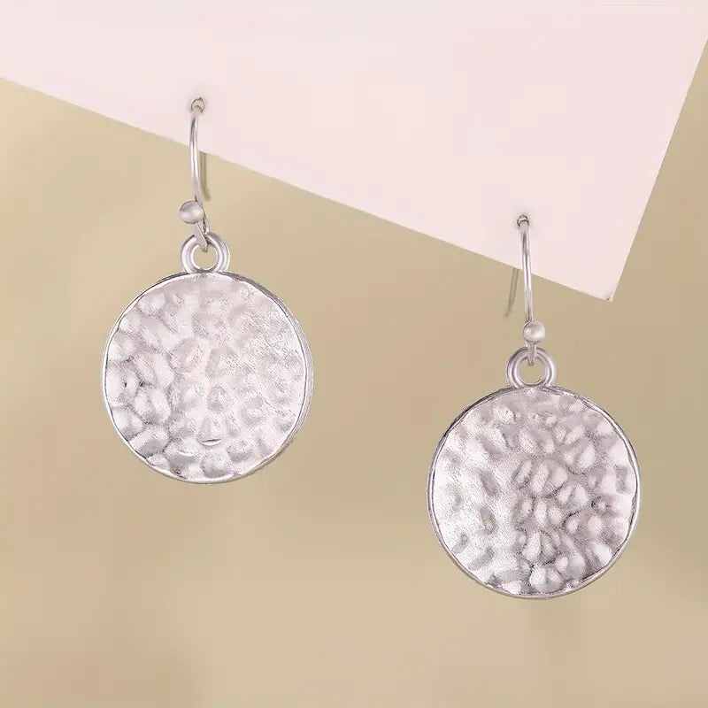 Modern Earrings with Gold-tone