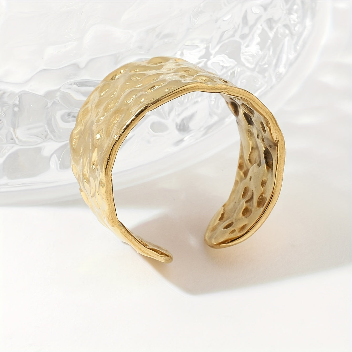 Boho Ring with Gold-tone
