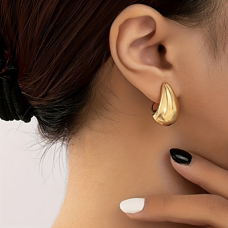 Vintage Earrings with Silver-tone