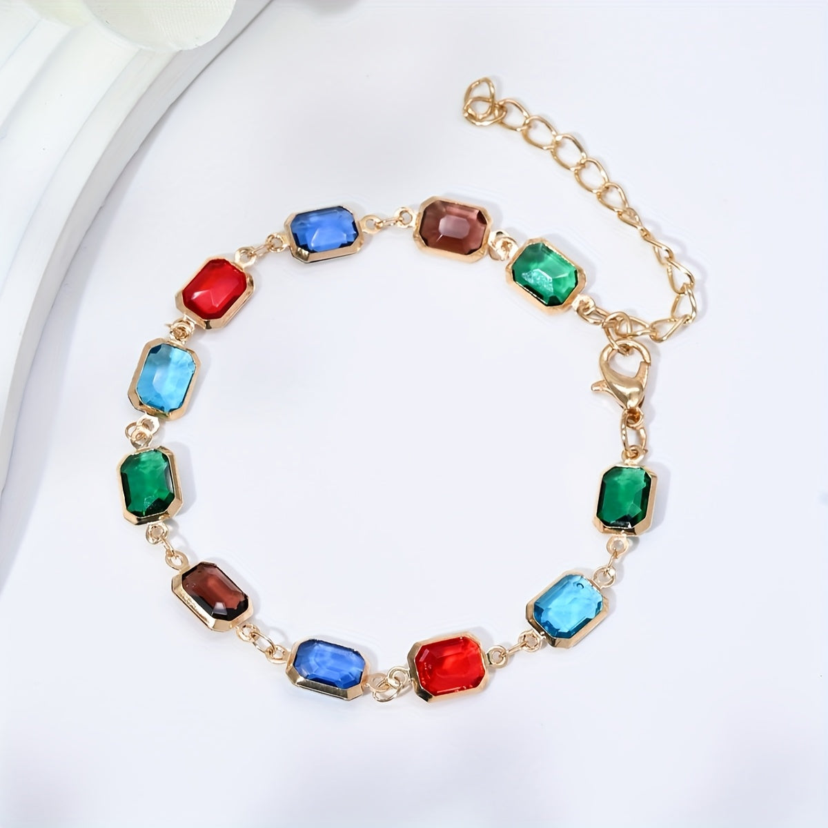 Modern 1-Piece Bracelet Set with Gold-tone