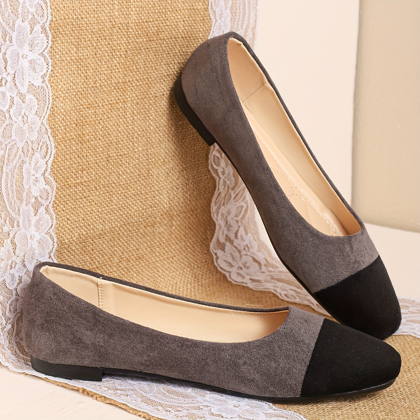 Timeless Colorblock Faux Suede Wedge Sandals with Wedge