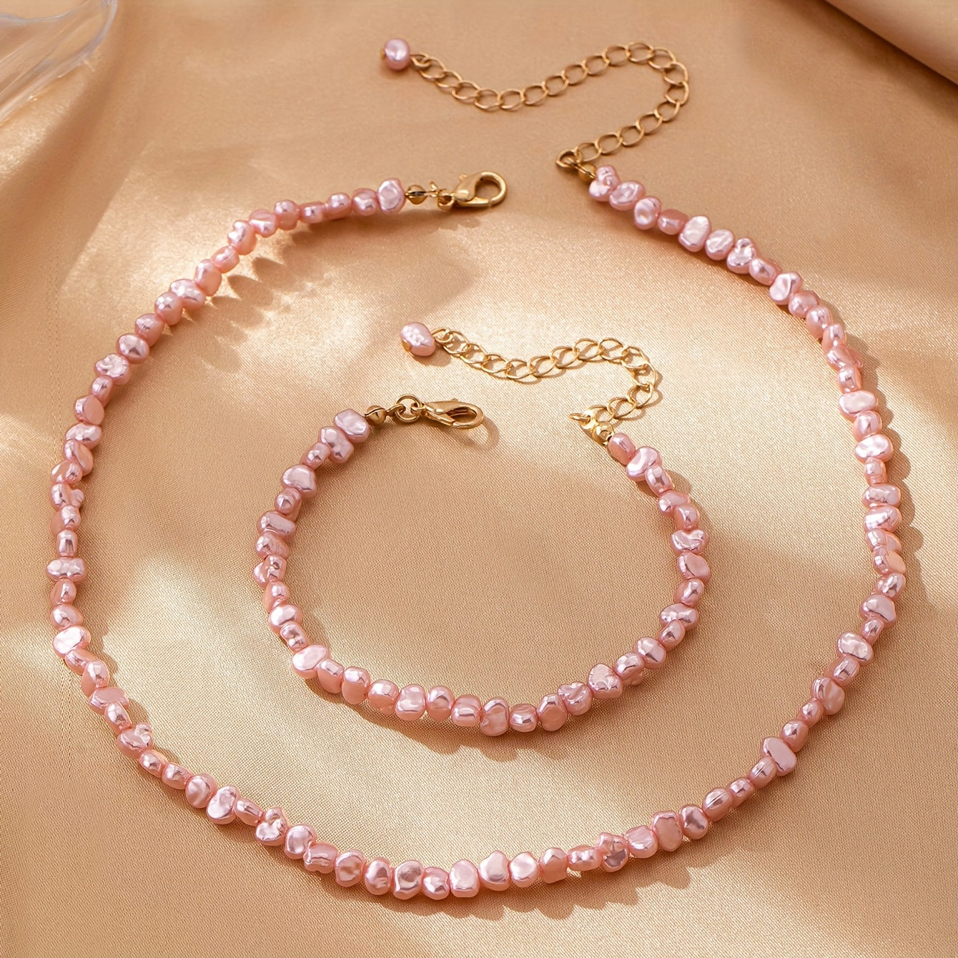 Vintage Necklace with Pearl-inspired