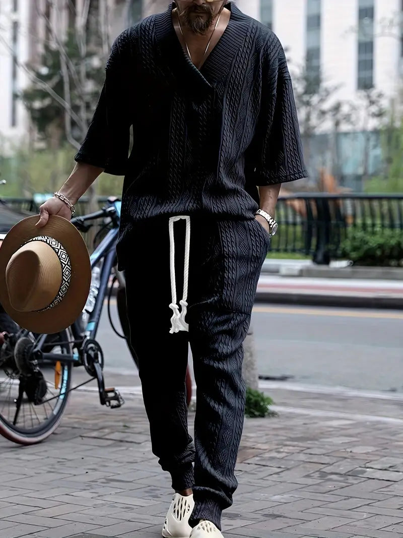 Polyester Knit Short Sleeve Pants