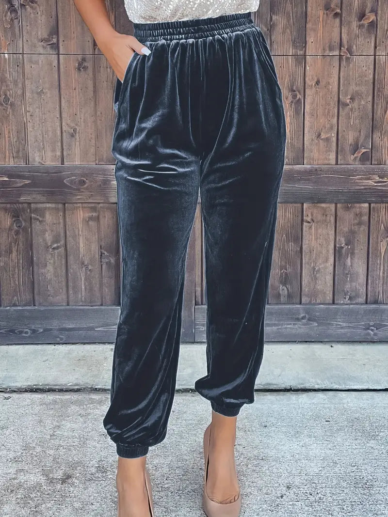 Solid Spandex Sweater Solid Slant Pockets