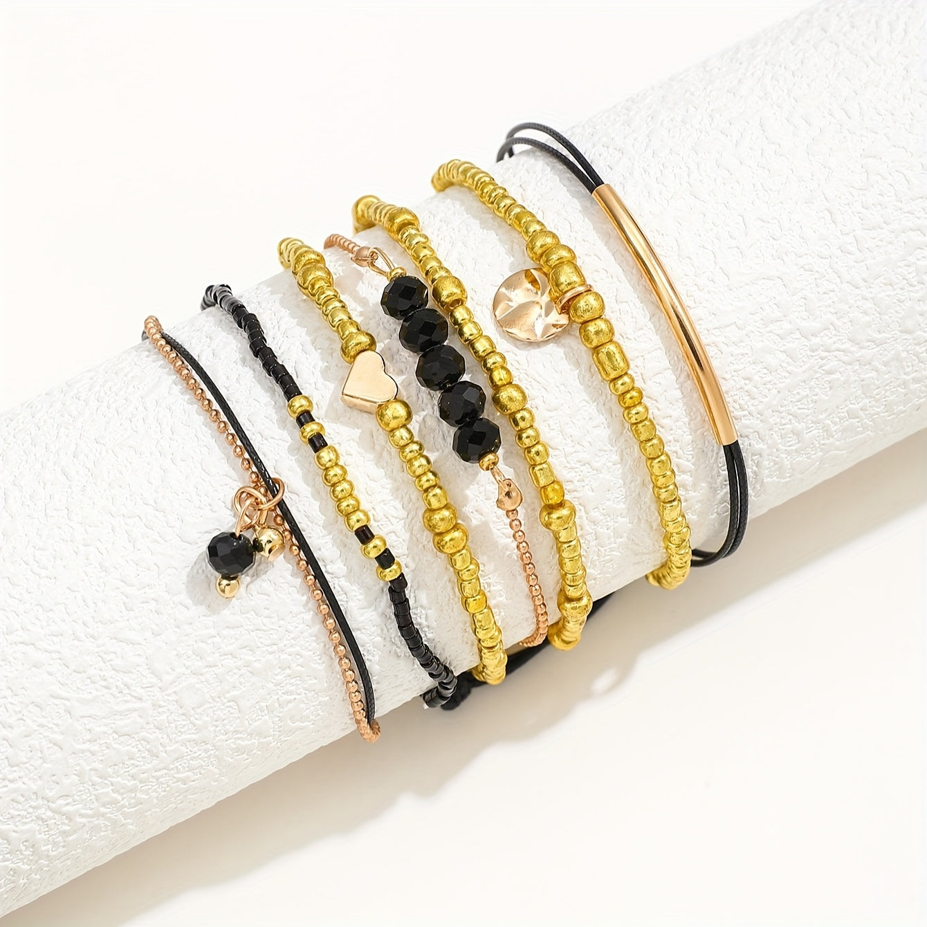 Modern 7-Piece Jewelry Set with Sparkling stones