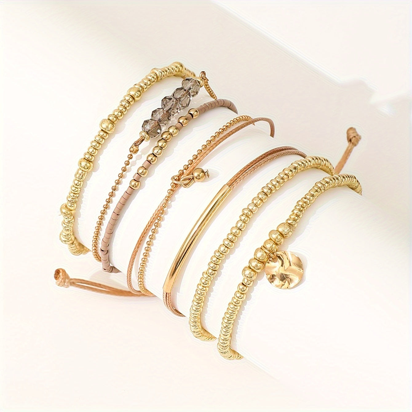 Modern 7-Piece Jewelry Set with Sparkling stones