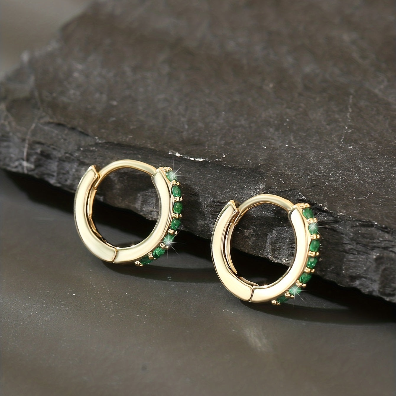 Boho Earrings with Gold-tone
