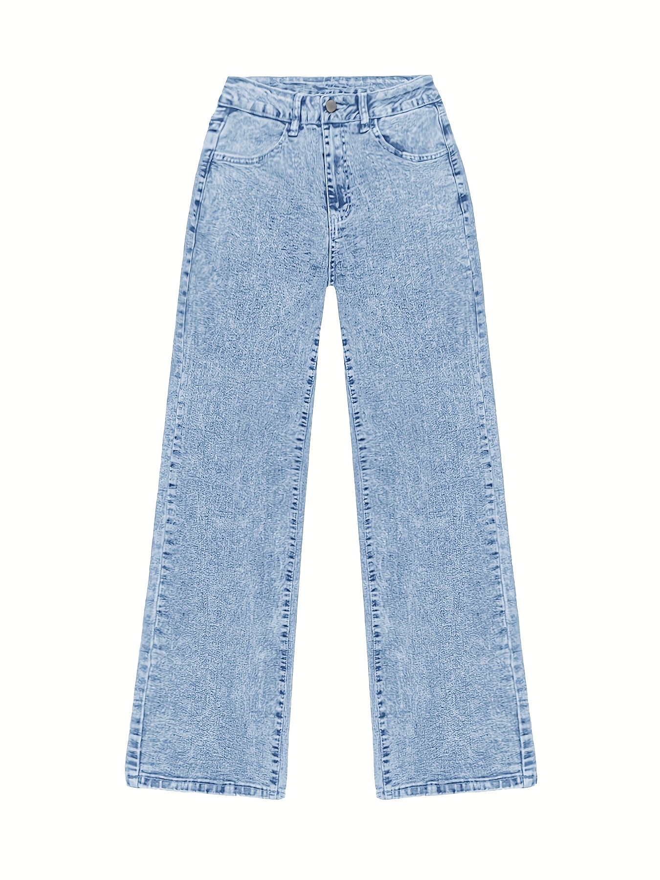 Timeless Blue Cotton Pants with Straight