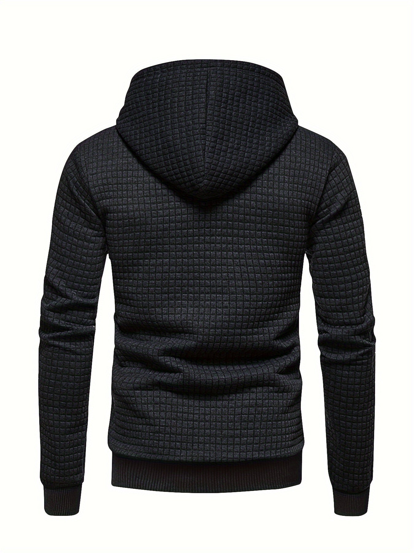 Men's Sporty Hooded Sweatshirt - Navy Blue with Copper Bow Accents, Regular Fit, Machine Washable, High-Quality Fabric for Casual & Athletic Wear, Sweater Hoodie, Everyday Comfort, Textured Knit Fabric