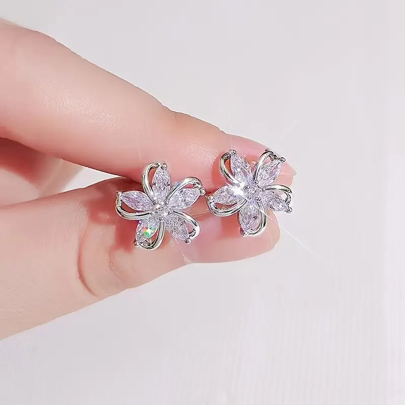 Vintage Earrings with Gold-tone