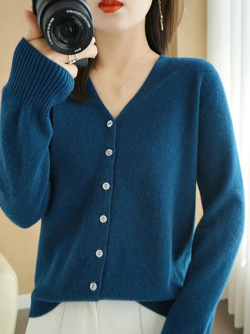 Viscose V-Neck Coat