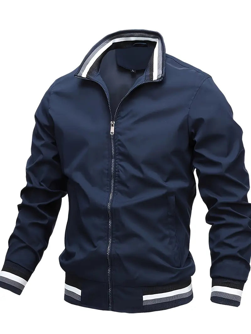 Polyester Zip Long Sleeve Jacket