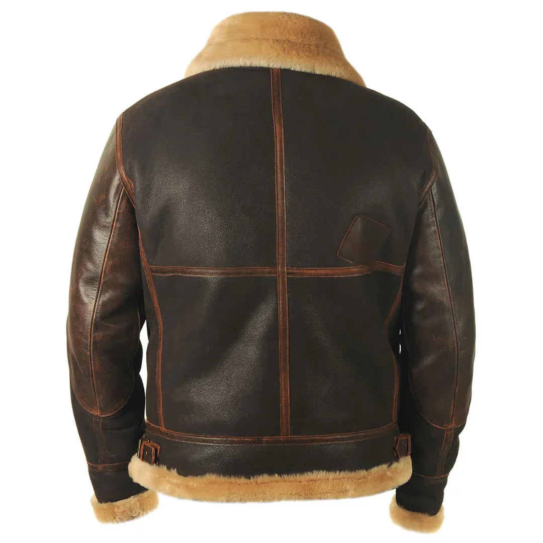 ANDREI I FLEECE-LINED LEATHER JACKET