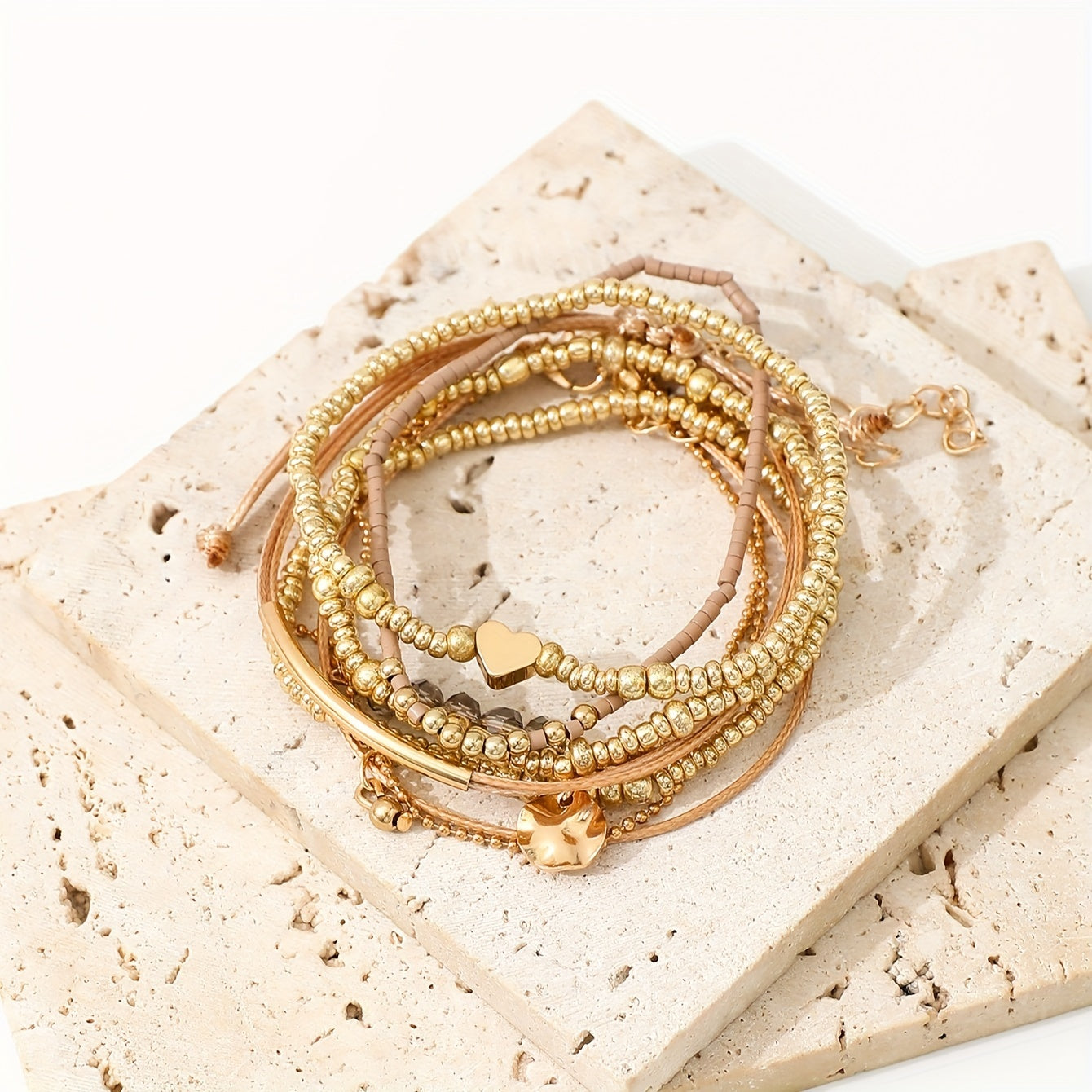 Modern 7-Piece Jewelry Set with Sparkling stones