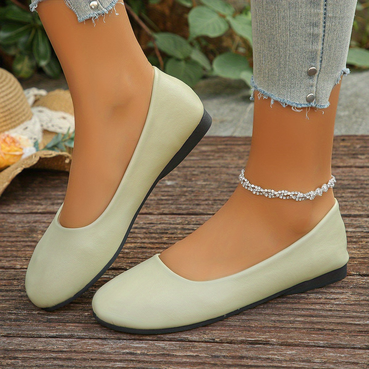 Elegant Tan Heels with Slip-On
