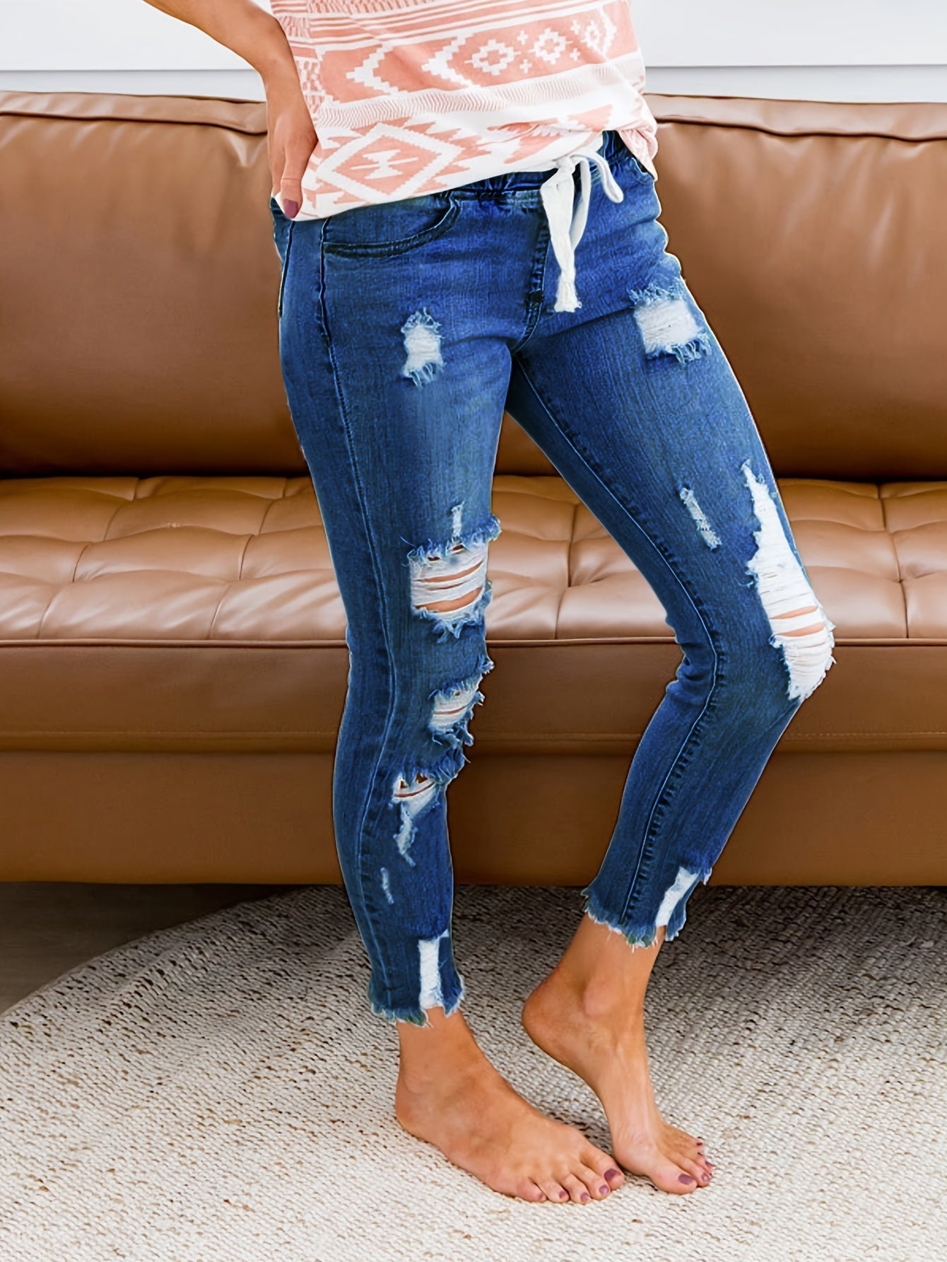 Timeless Tan Cotton Pants with Zip