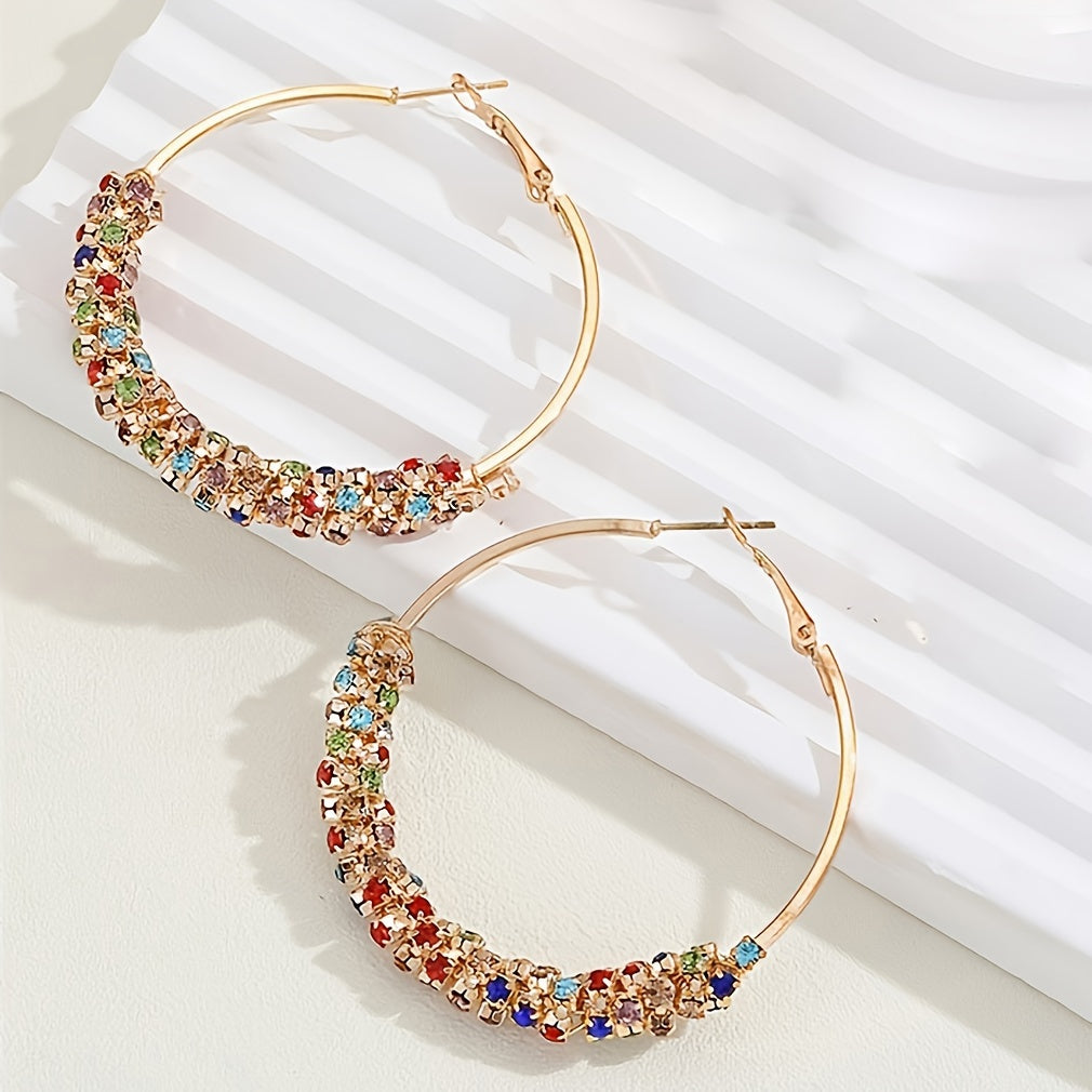 Boho Earrings with Gold-tone