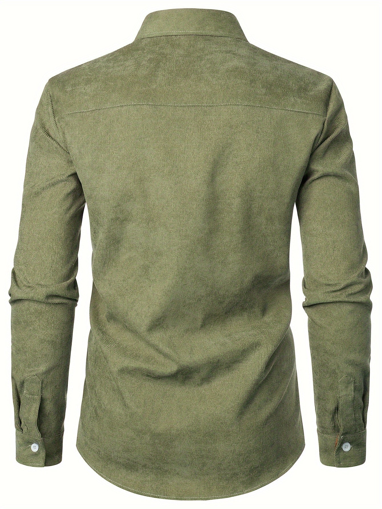 Men's Lapel Shirt, Casual Button Up Long Sleeve Shirt For Summer Fall Business
