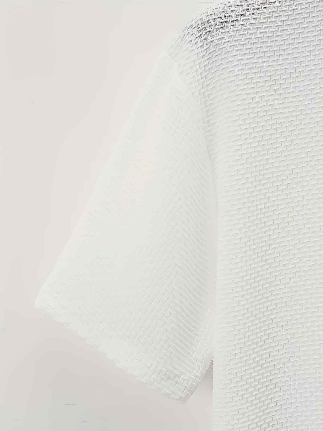 Men's Solid Color Waffle Knit T-Shirt - Breathable Stretch Fabric, Moisture-Wicking Round Neck Short Sleeve Tee for Summer Outdoor Sports & Casual Wear