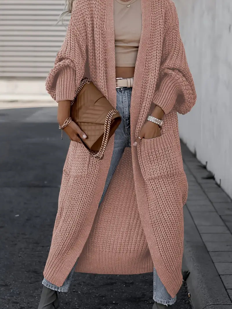 Long V-Neck Cardigan
