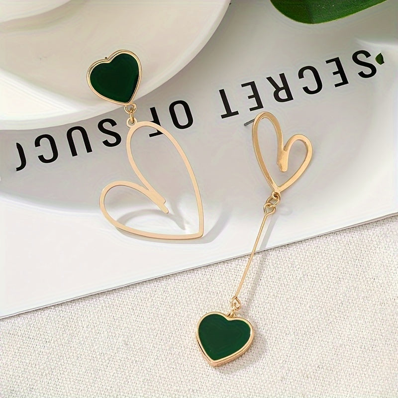 Delicate Earrings with Gold-tone