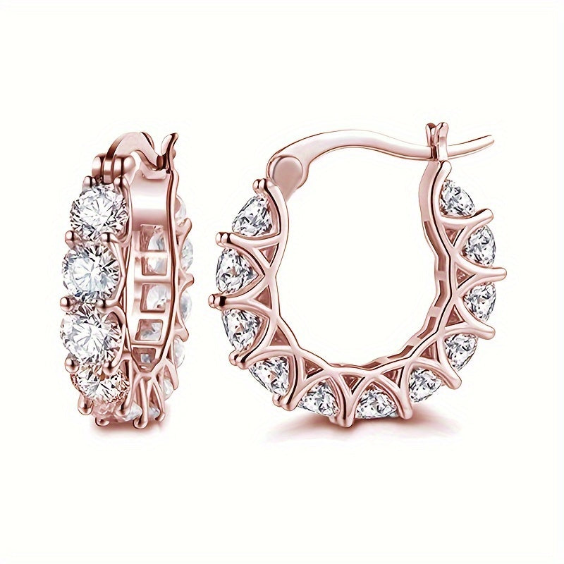 Vintage Earrings with Gold-tone