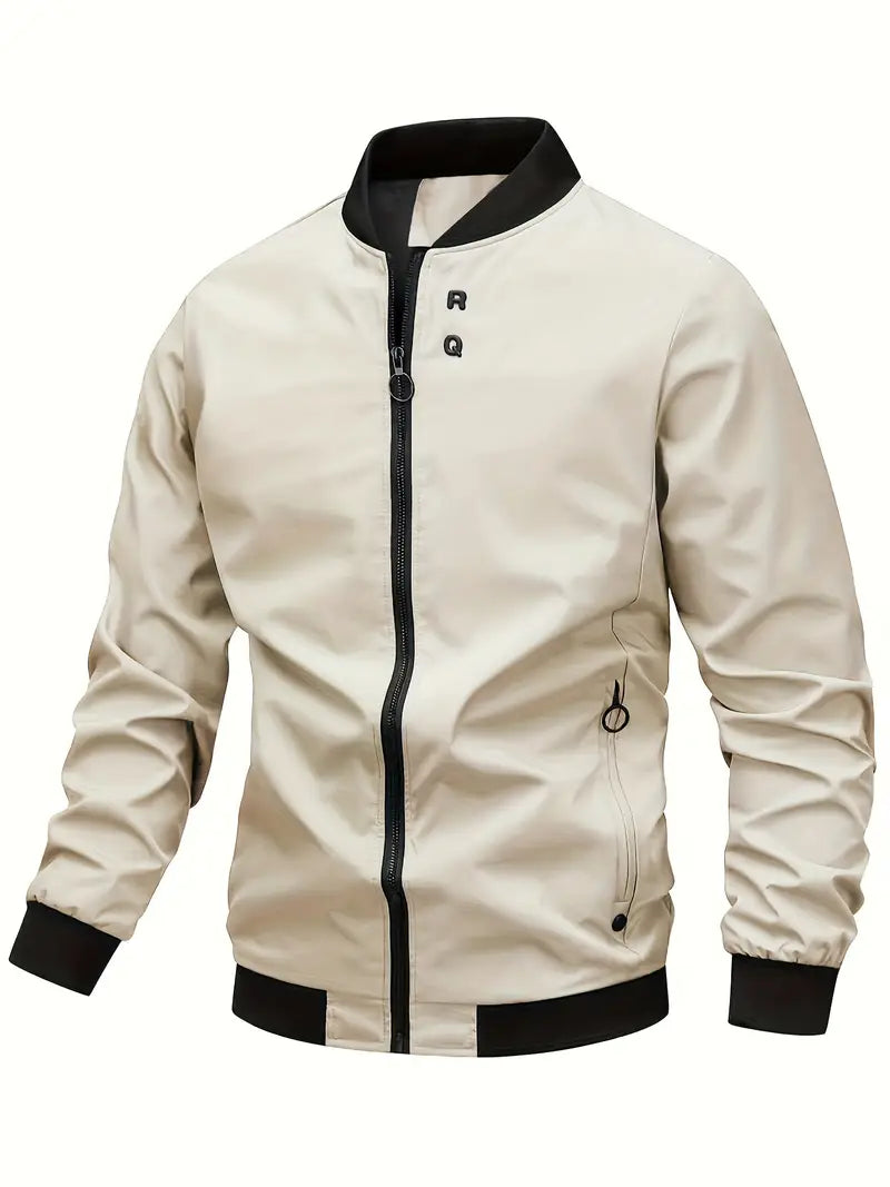Polyester Zip Long Sleeve Jacket