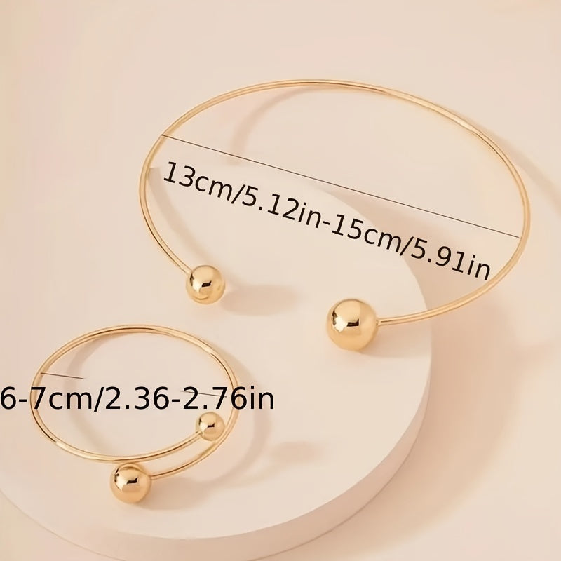 Timeless 2-Piece Bracelet Set with Polished finish