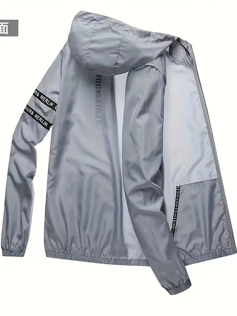 Polyester Hooded Long Sleeve Jacket