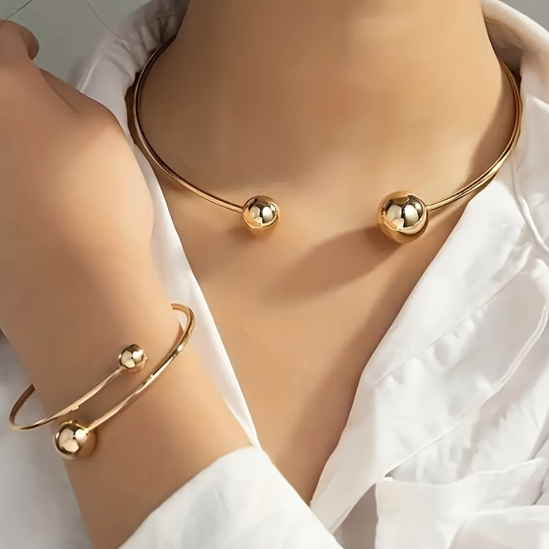 Timeless 2-Piece Bracelet Set with Polished finish