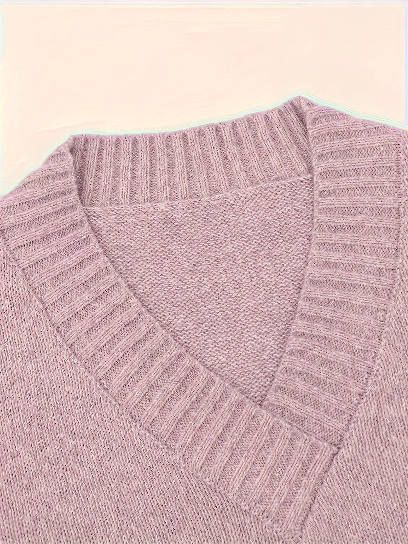 V-Neck Knitted Sweater