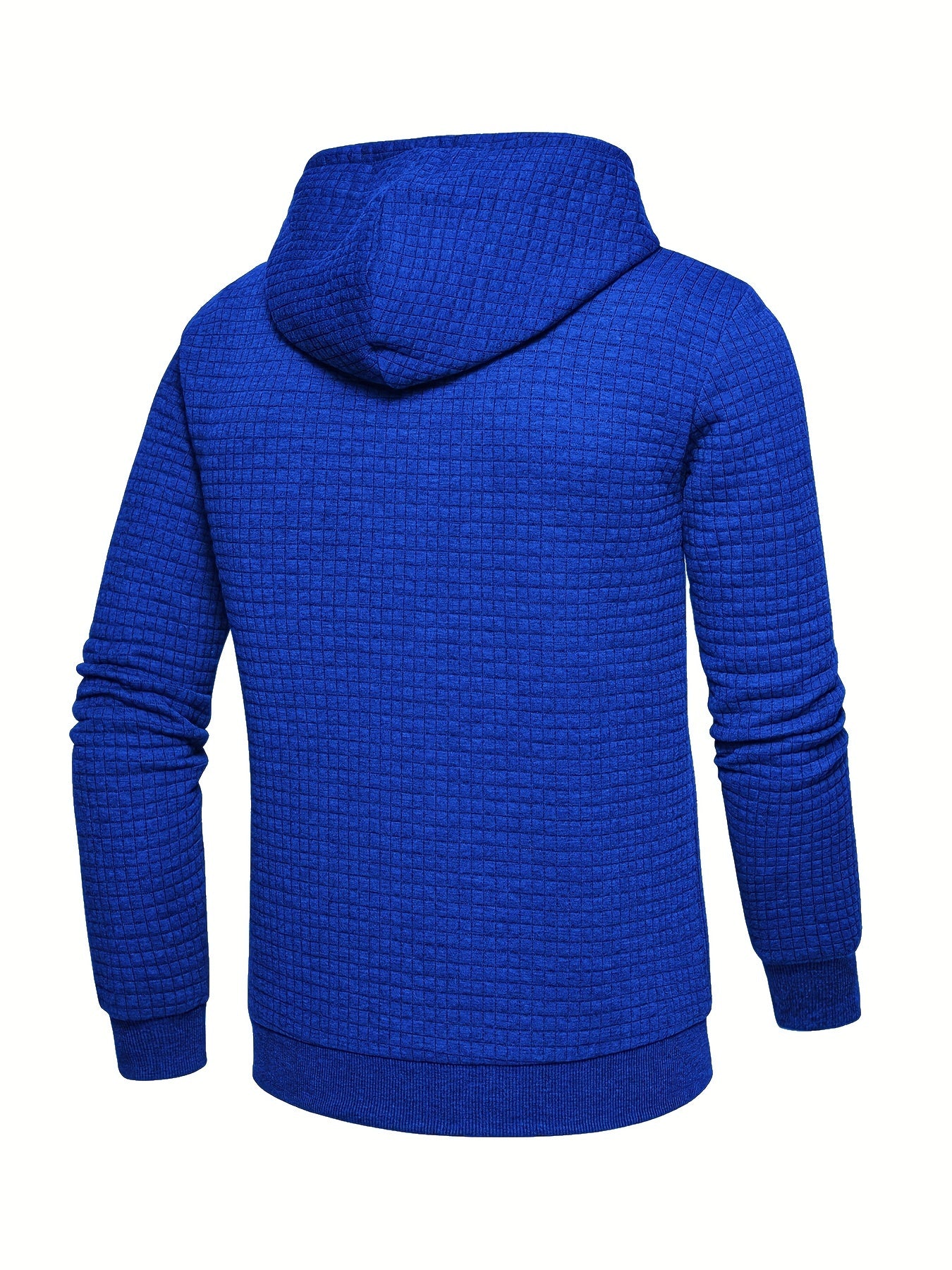 Men's Sporty Hooded Sweatshirt - Navy Blue with Copper Bow Accents, Regular Fit, Machine Washable, High-Quality Fabric for Casual & Athletic Wear, Sweater Hoodie, Everyday Comfort, Textured Knit Fabric