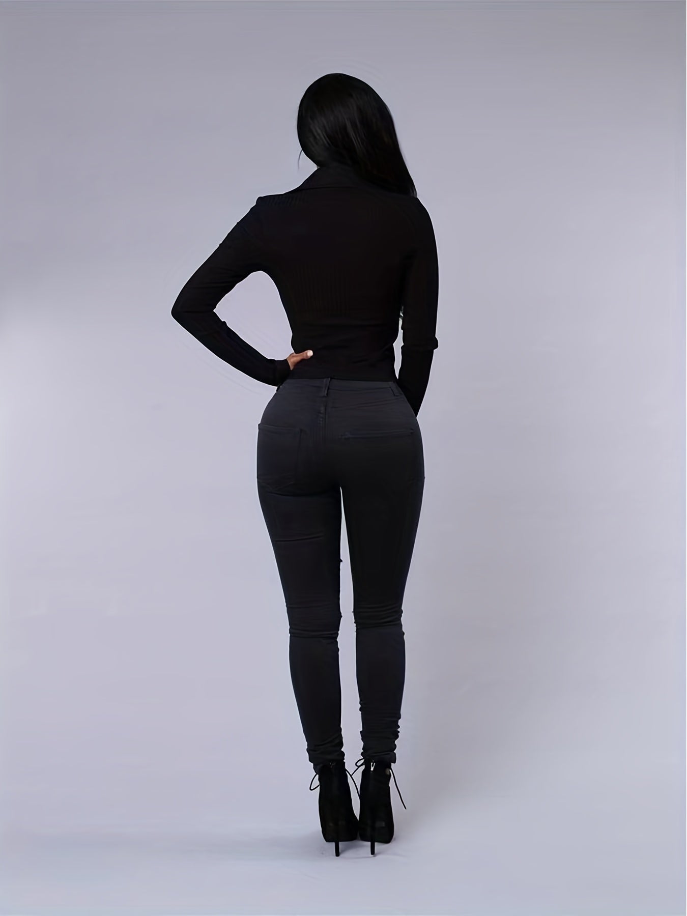Timeless Cotton Pants with Zip