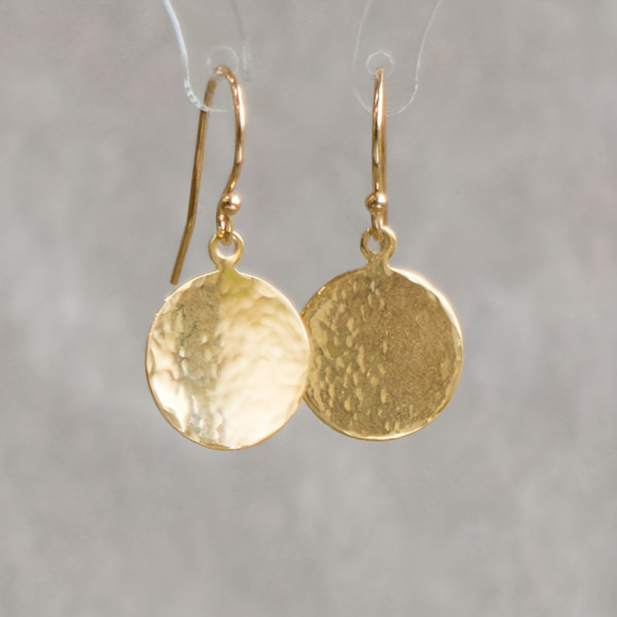 Modern Earrings with Gold-tone