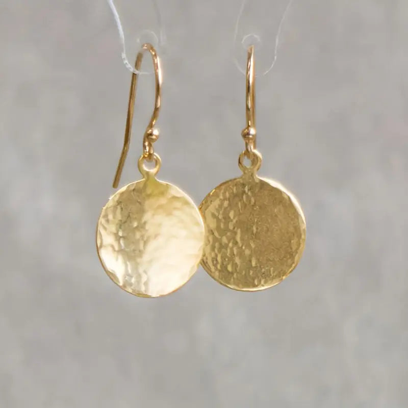 Modern Earrings with Gold-tone