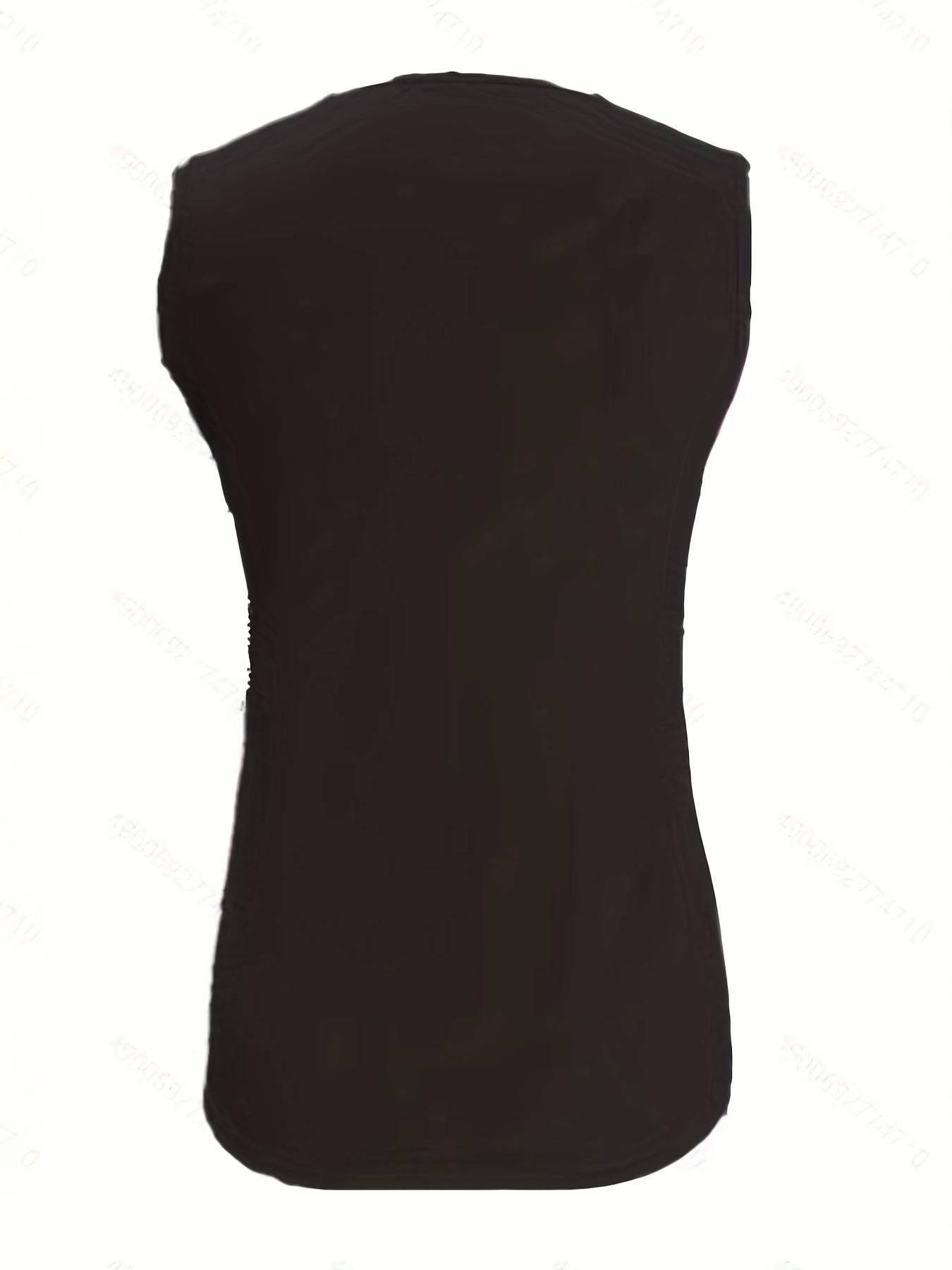 Women's Casual Sleeveless Crew Neck Tank Top - Vibrant Coral Solid Color with Keyhole Cutouts & Ring Detail, Lightweight Summer Top, Machine Washable, Ladies Tank Tops, Easycare Clothing