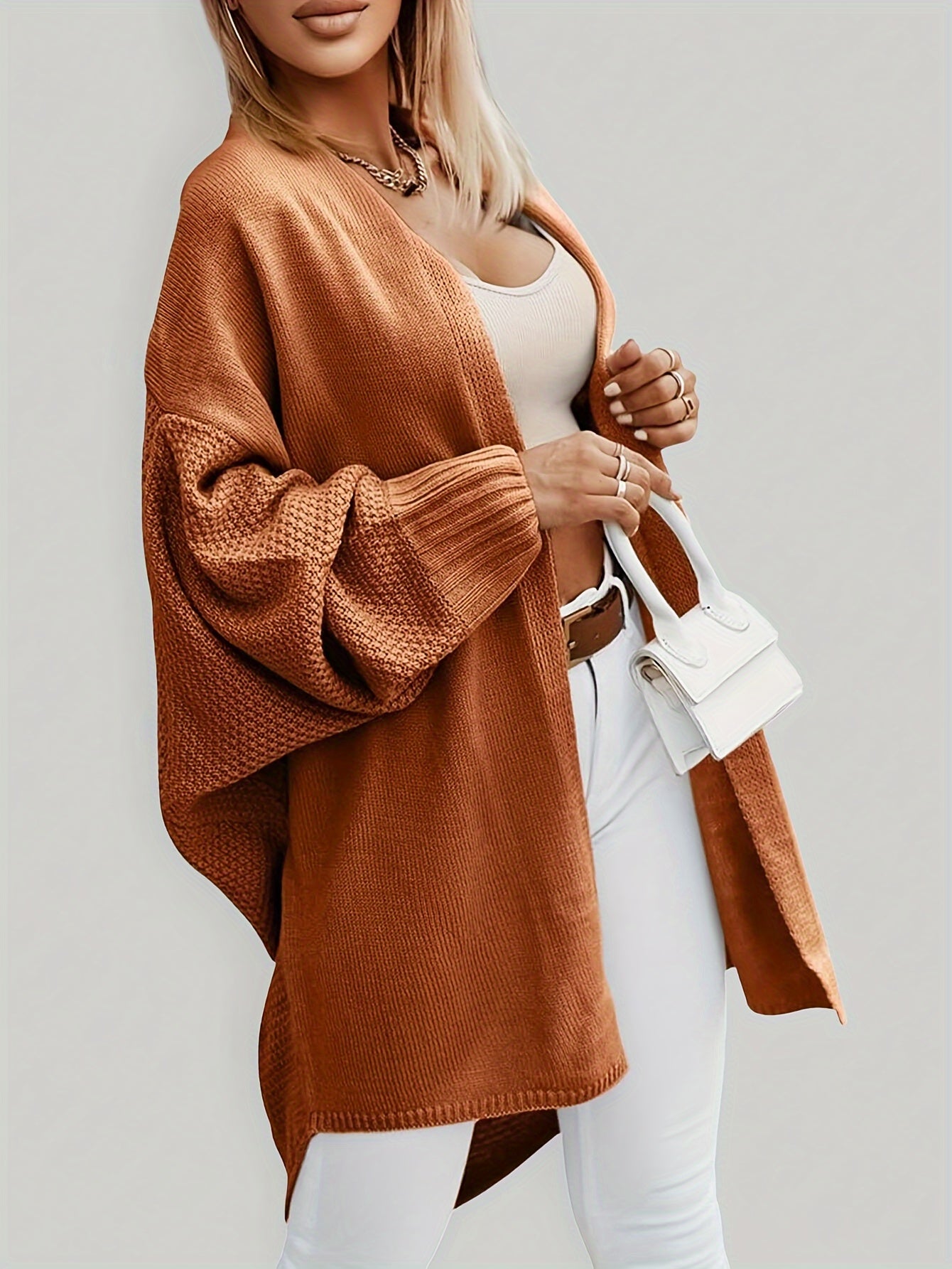 Autumn-Winter New Casual Loose Comfortable Cardigan Sweater with Long Sleeves