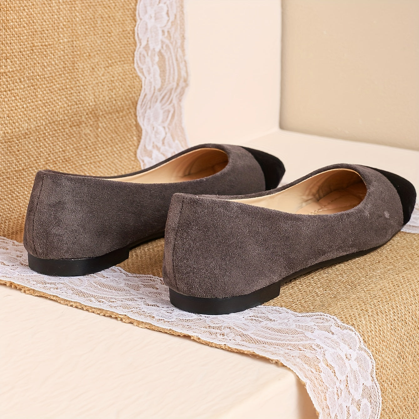 Timeless Colorblock Faux Suede Wedge Sandals with Wedge