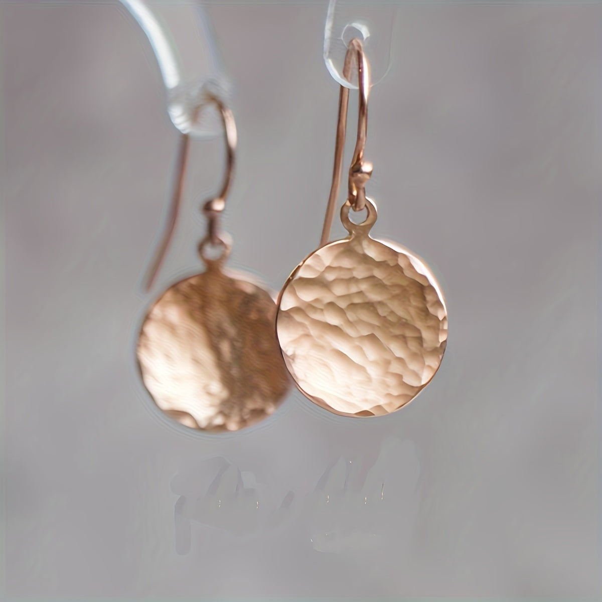 Modern Earrings with Gold-tone