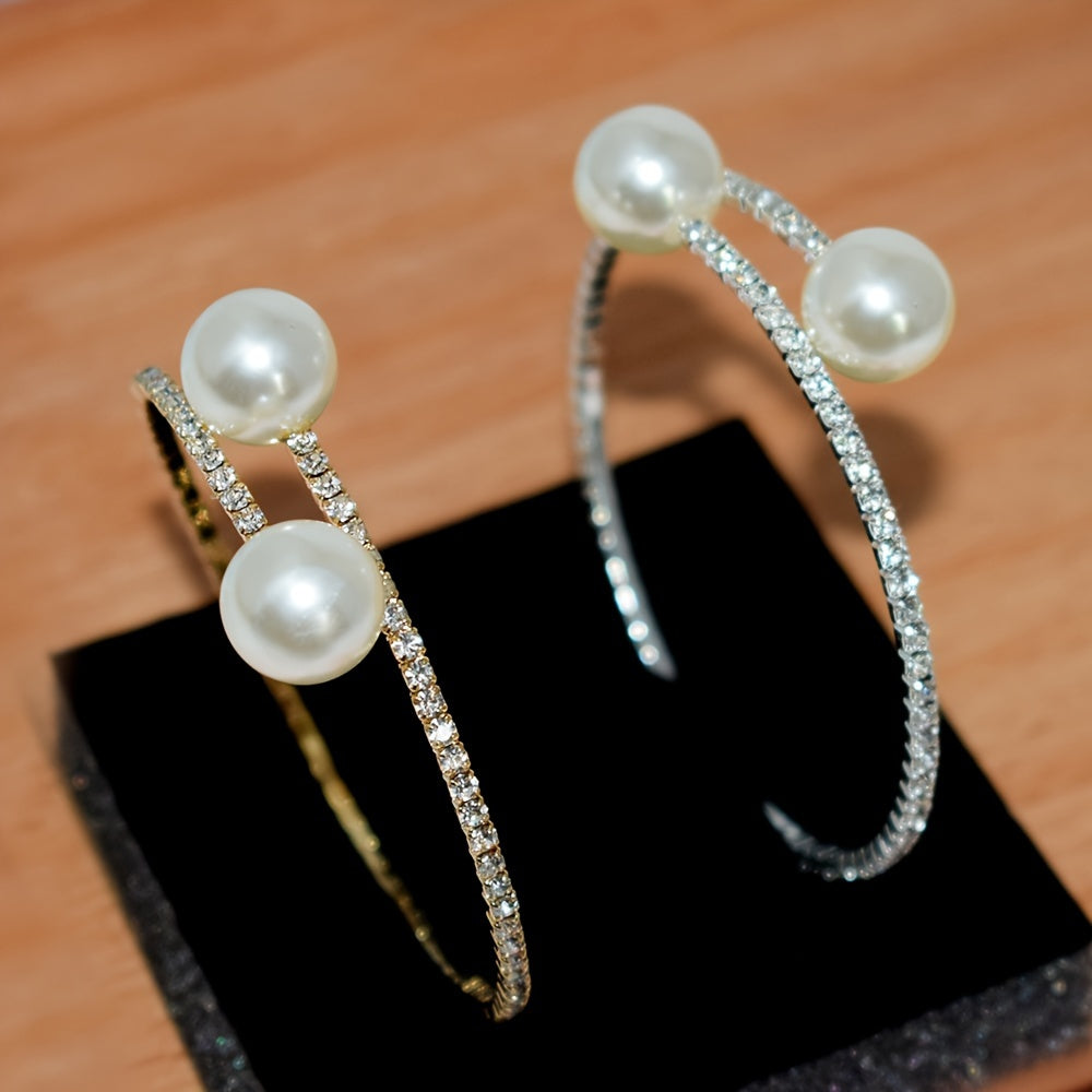 Vintage Bracelet with Pearl-inspired