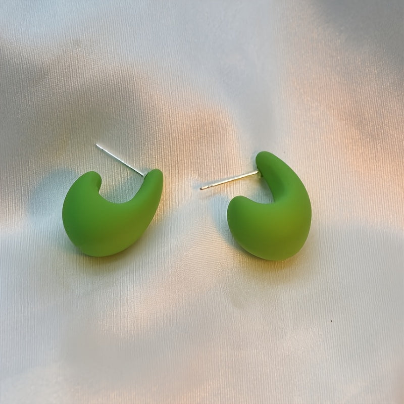 Vintage Earrings with Silver-tone