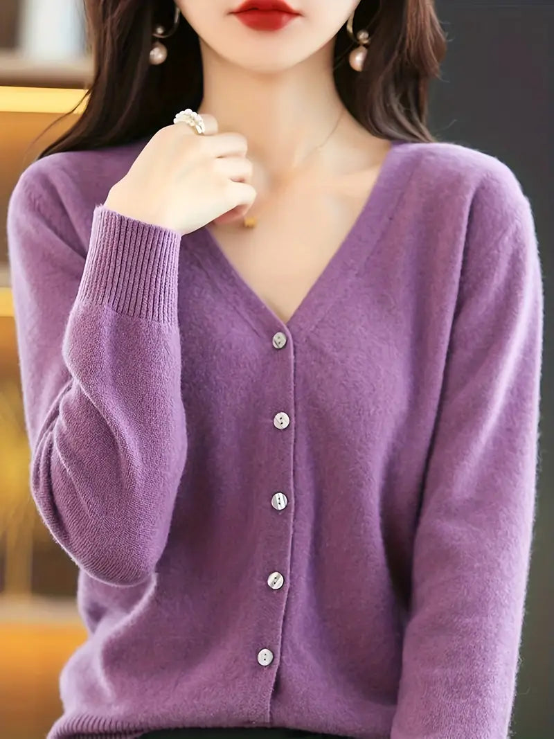 Viscose V-Neck Coat