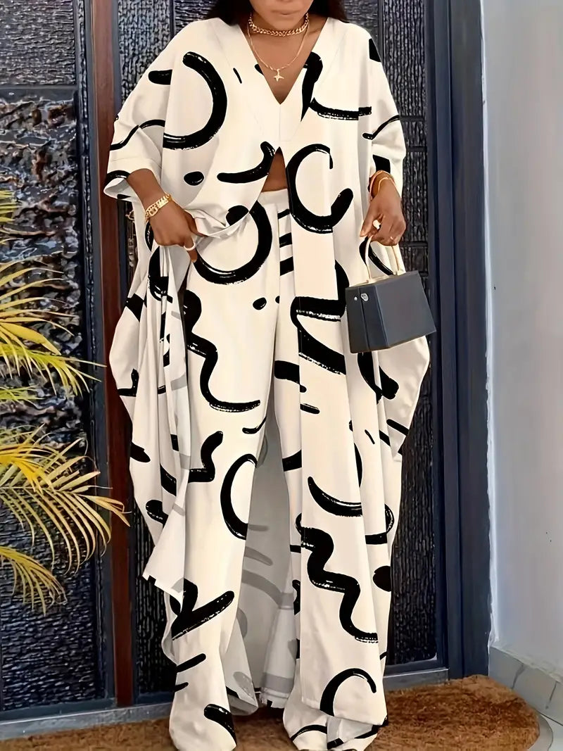 Printed Polyester Blouse Printed