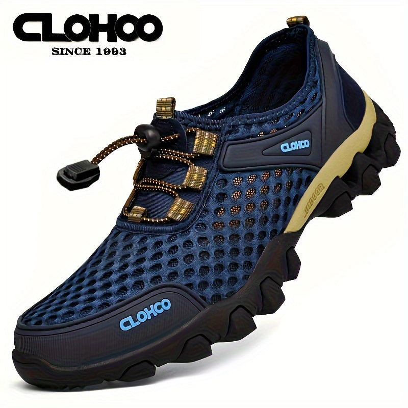 CLOHOO Men's Breathable Casual Sneakers - Comfortable, Durable Walking Shoes with Soft Sole for Outdoor & Casual Attire, CLOHOO