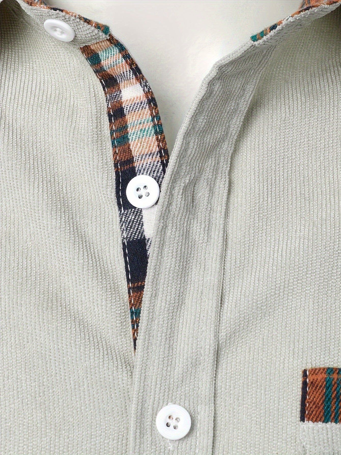 Men's Lapel Shirt, Casual Button Up Long Sleeve Shirt For Summer Fall Business