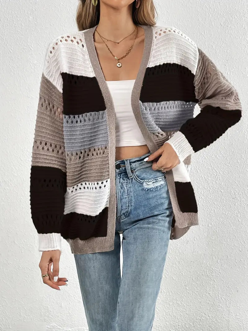 Long V-Neck Cardigan